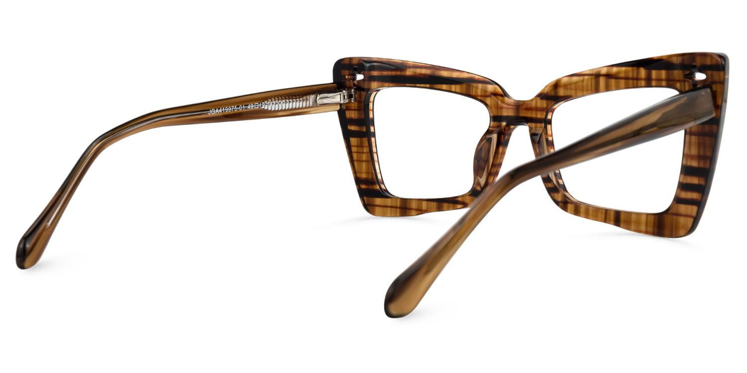 Kairos Cateye Brown Glasses | ZEELOOL UK3