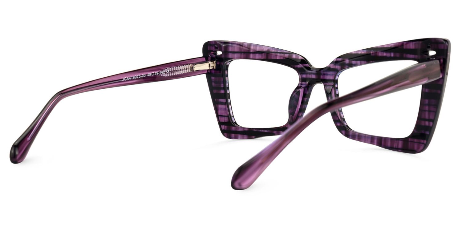 Kairos Cateye Purple Glasses | ZEELOOL UK3
