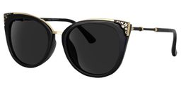 Dalton Cat Eye Black Sunglasses1