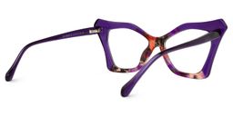 Wildony Cateye Purple Glasses3