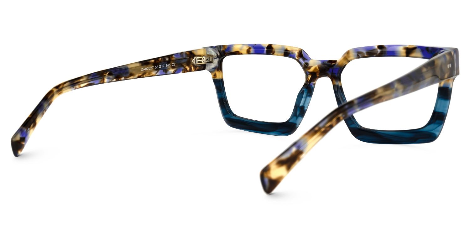 Bean Square Two-Tone Glasses | ZEELOOL UK3