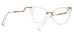 Jacqueline Cateye Clear Glasses3