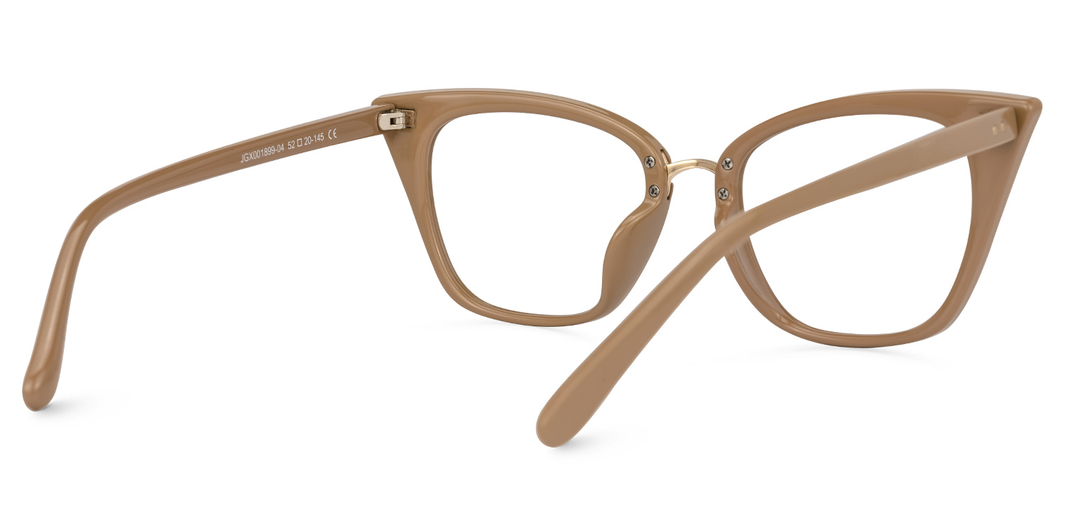 Chandrikar Cateye Mocha Frame Glasses | ZEELOOL UK3