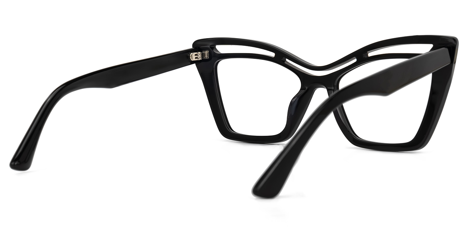 Arsolon Cateye Black Glasses3