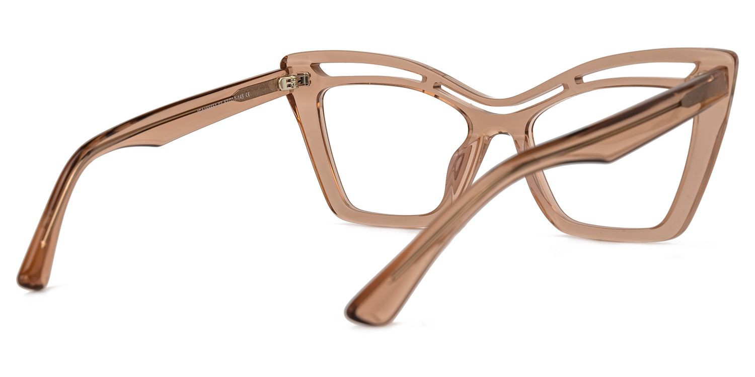 Arsolon Cateye Beige Glasses | ZEELOOL UK3
