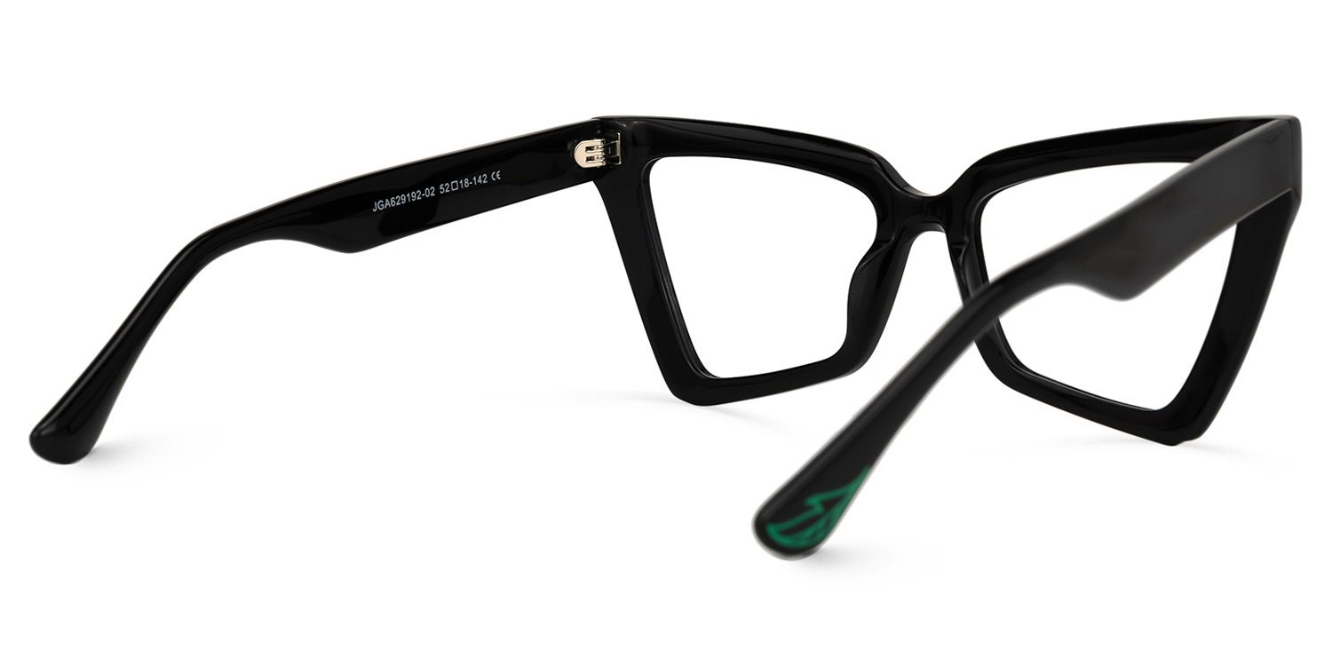 Berbey Geometric Black Glasses | ZEELOOL UK3