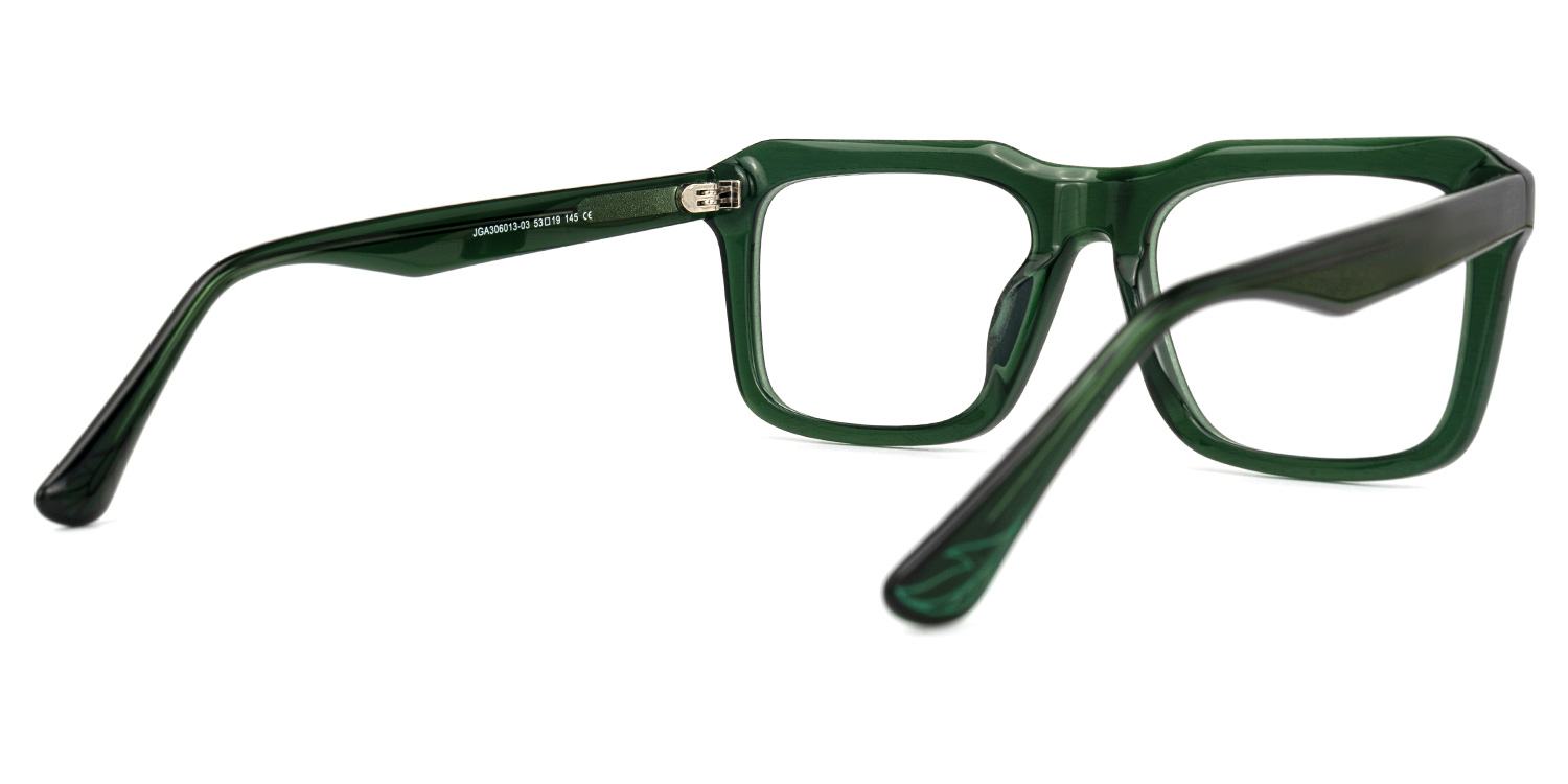 Haines Square Green Glasses | ZEELOOL UK3