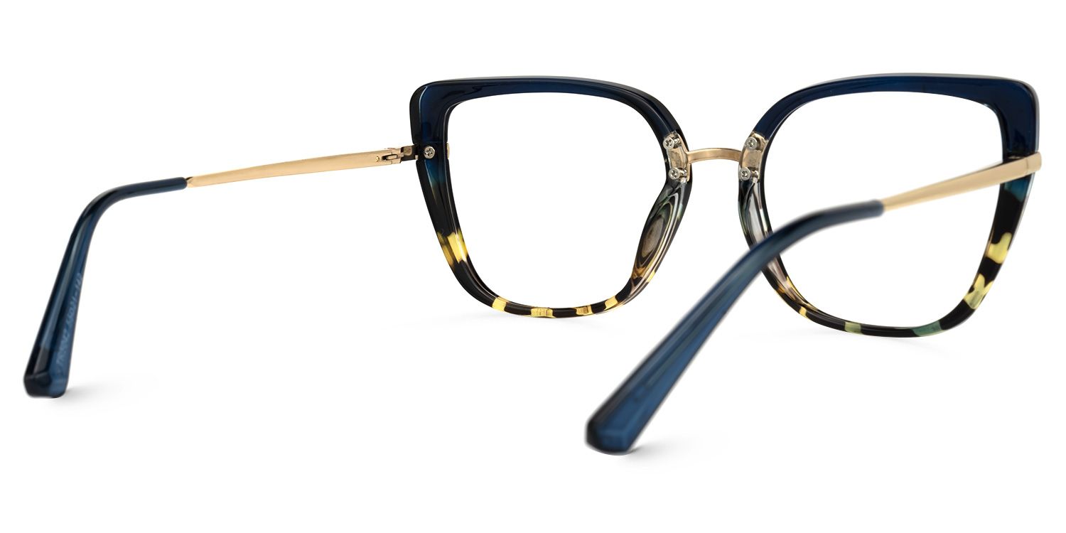 Salinas Cateye Blue Glasses | ZEELOOL UK3