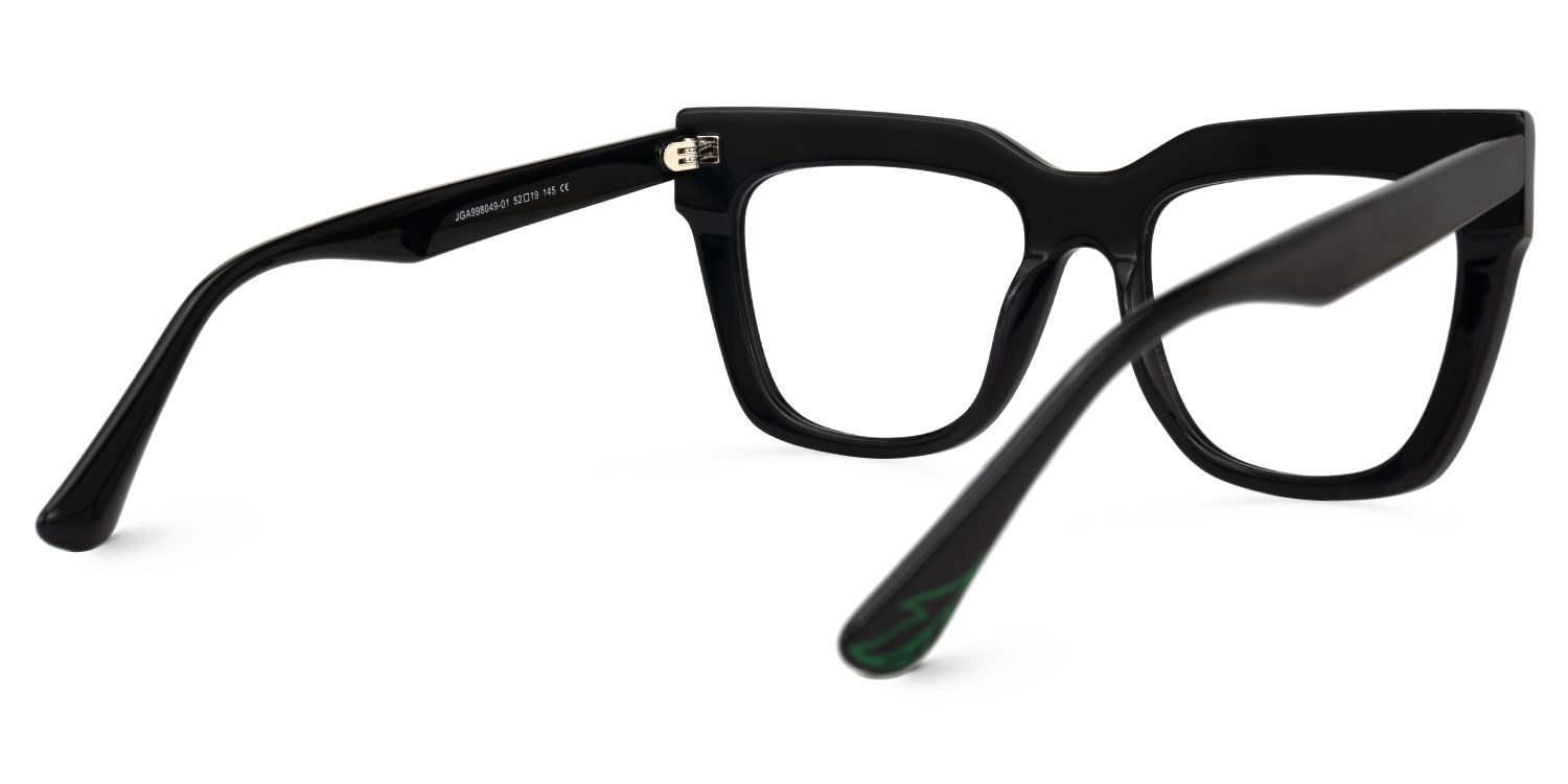 Burse Cateye Black Glasses | ZEELOOL UK3