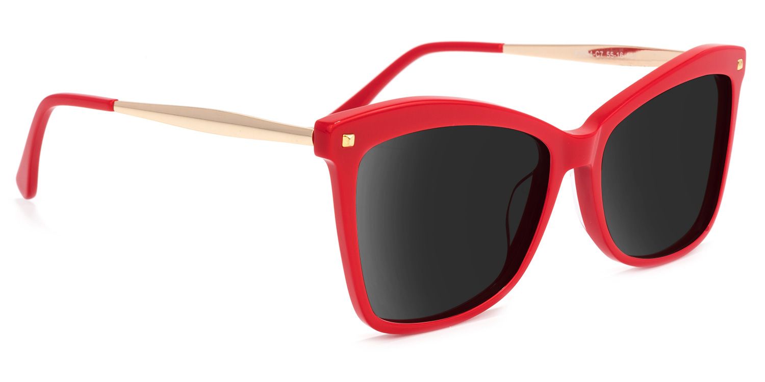 Isaebella Butterfly Red Sunglasses | ZEELOOL UK2