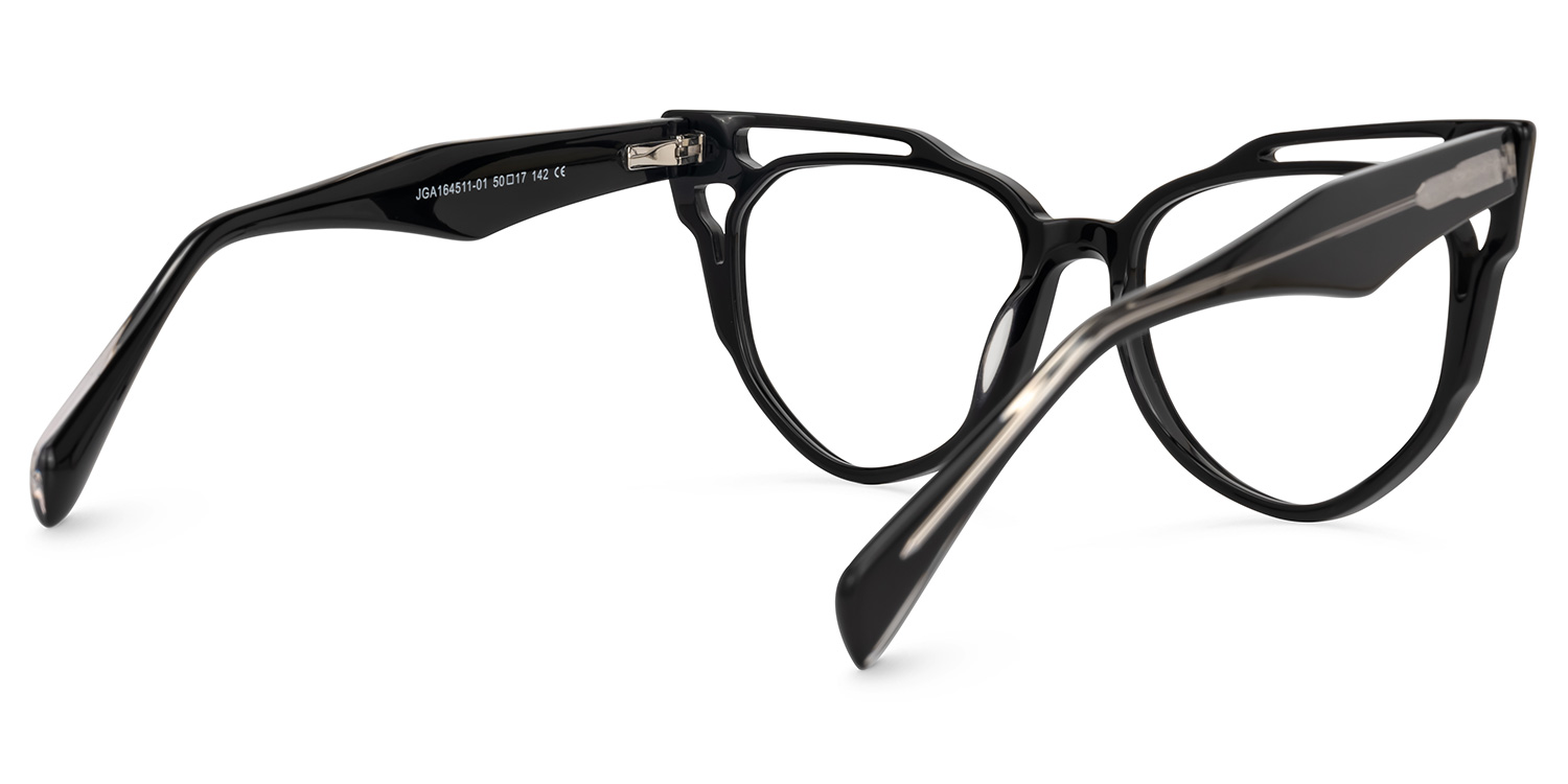 Adiari Cateye Black Glasses | ZEELOOL UK3