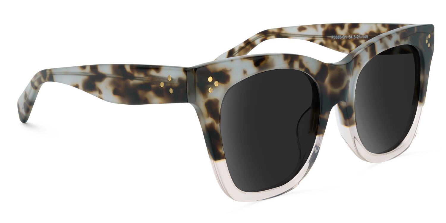 Tandy Rectangle Light-Tortoise Sunglasses | ZEELOOL UK2