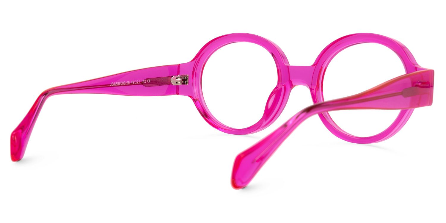 Dorrejo Round Bright-Pink Glasses | ZEELOOL UK3