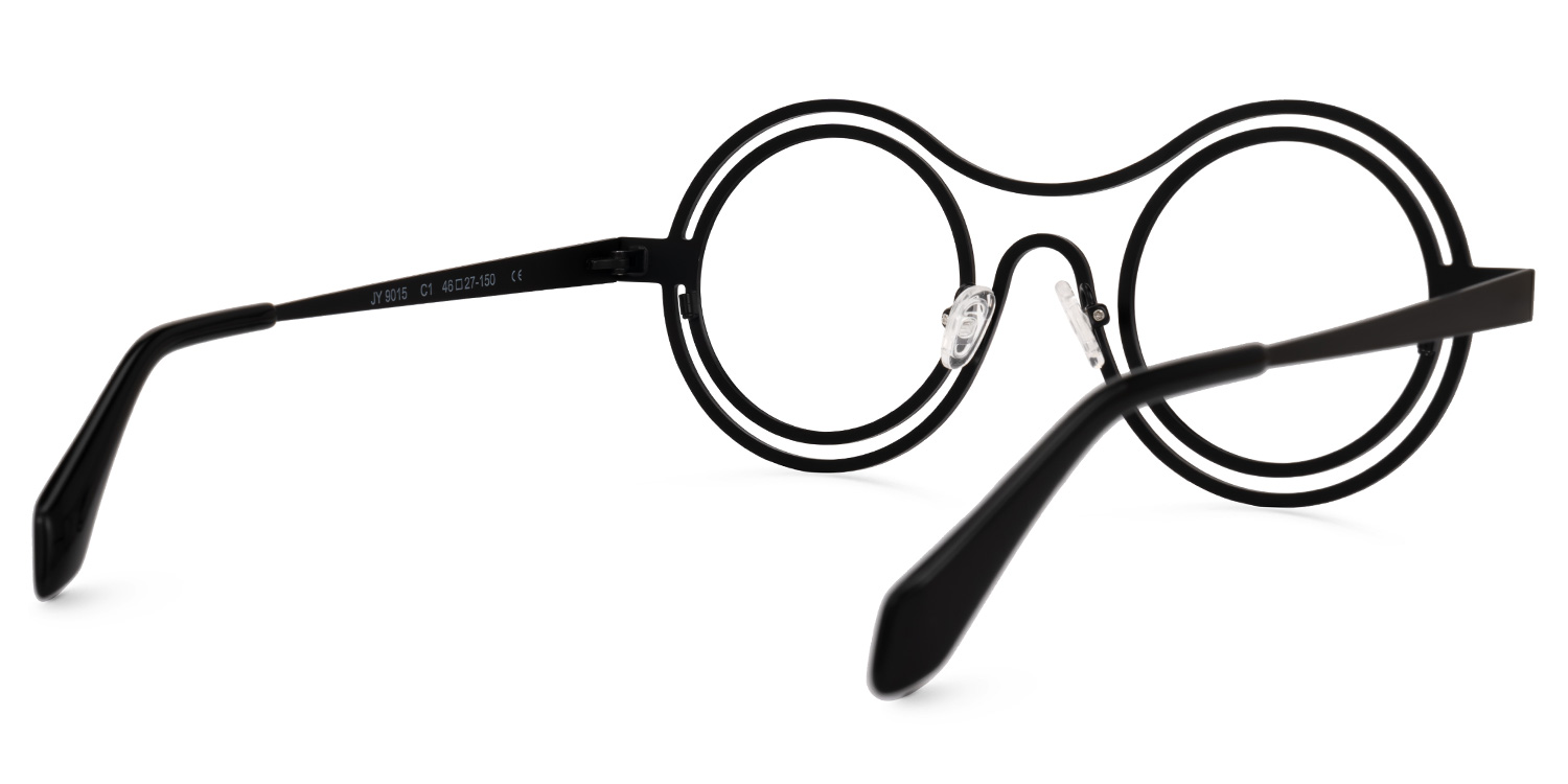 Paschal Round Black Glasses3