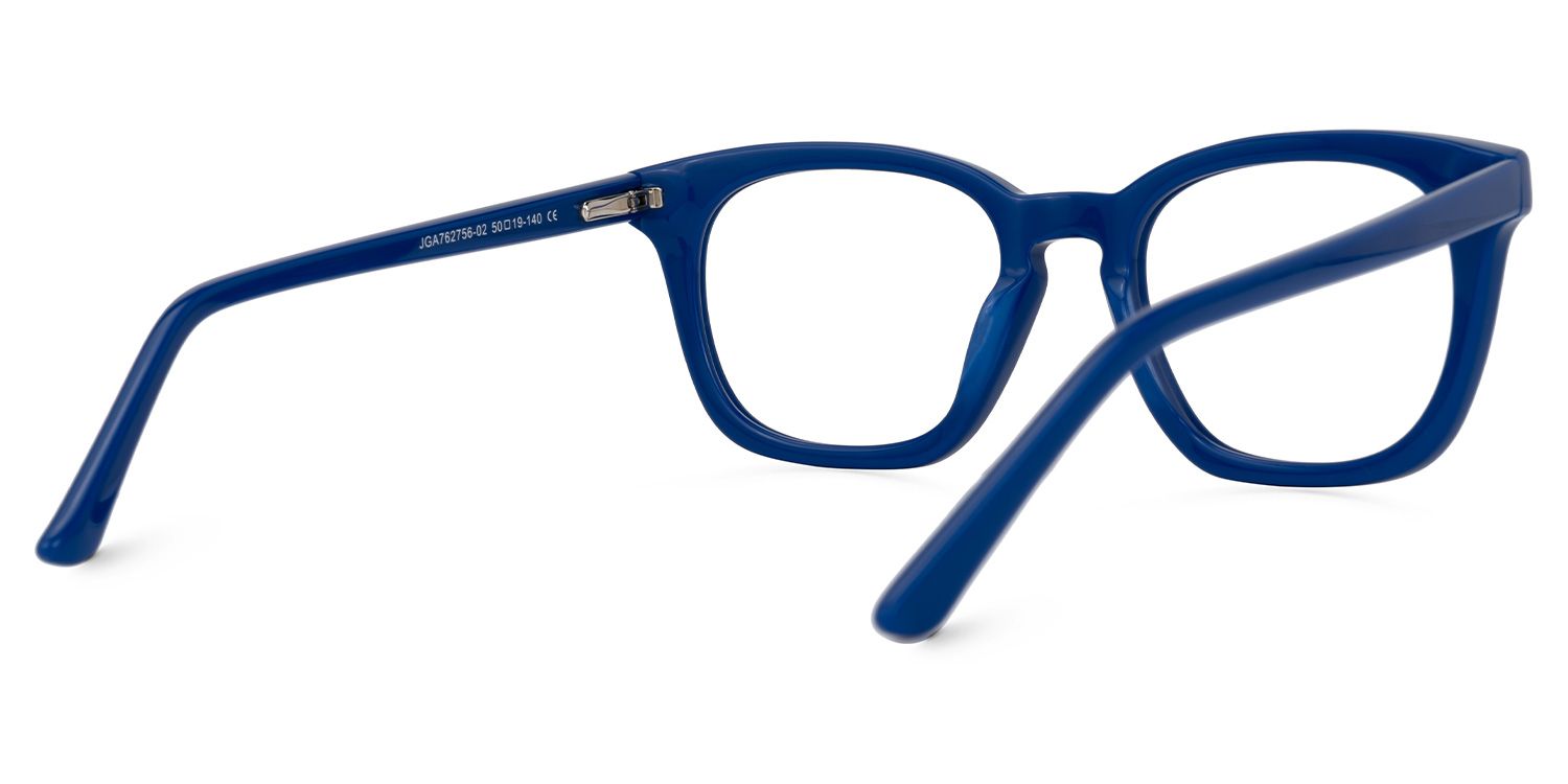 Ziva Square Blue Glasses | ZEELOOL UK3