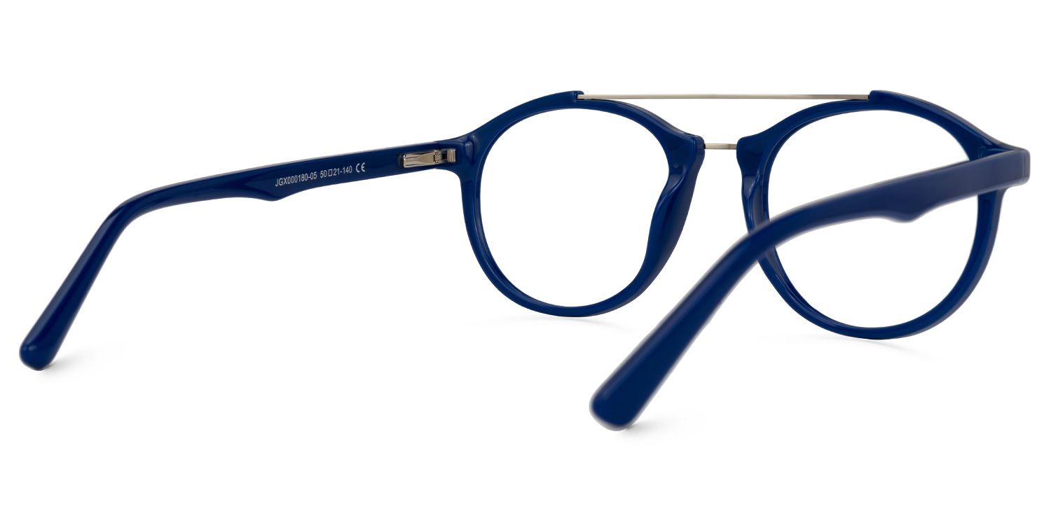 Lee Round Blue Glasses | ZEELOOL UK3