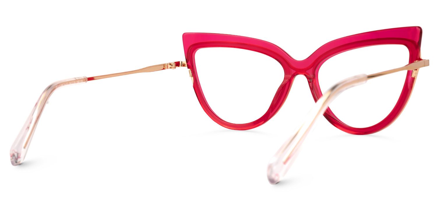 Birkman Cateye Bright-Pink Glasses | ZEELOOL UK3