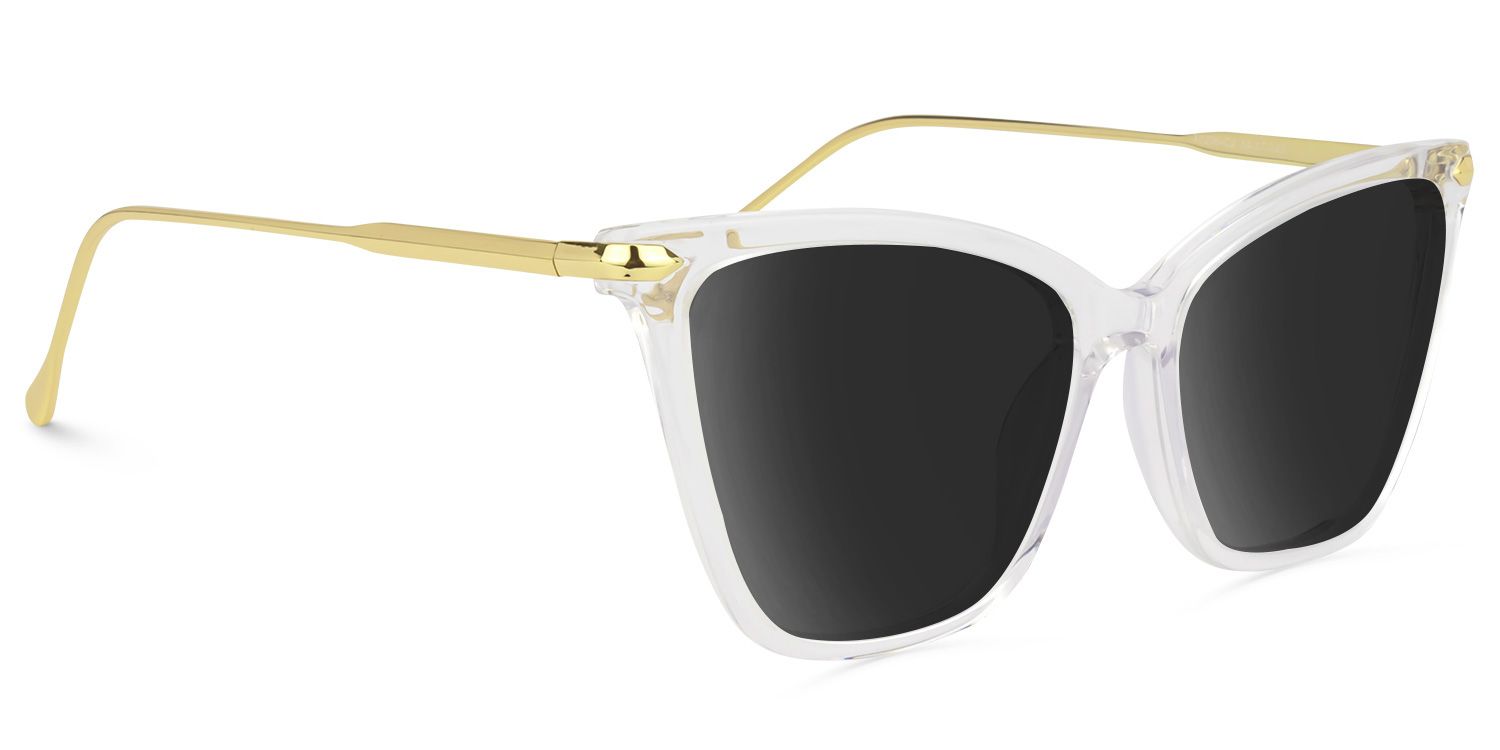 Hilary Butterfly Clear Sunglasses | ZEELOOL UK2