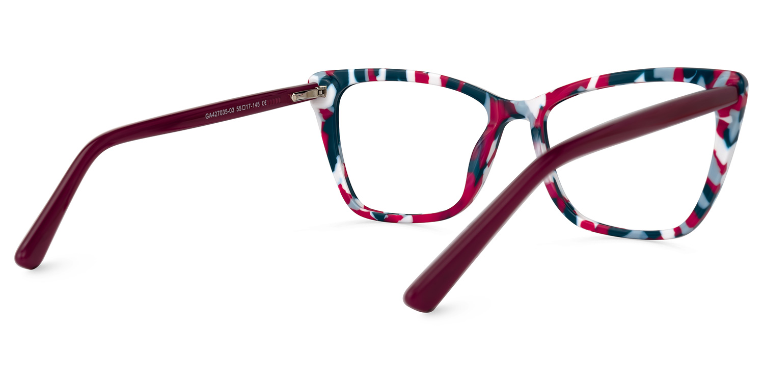 Fountain Cateye Blue-Red Glasses3