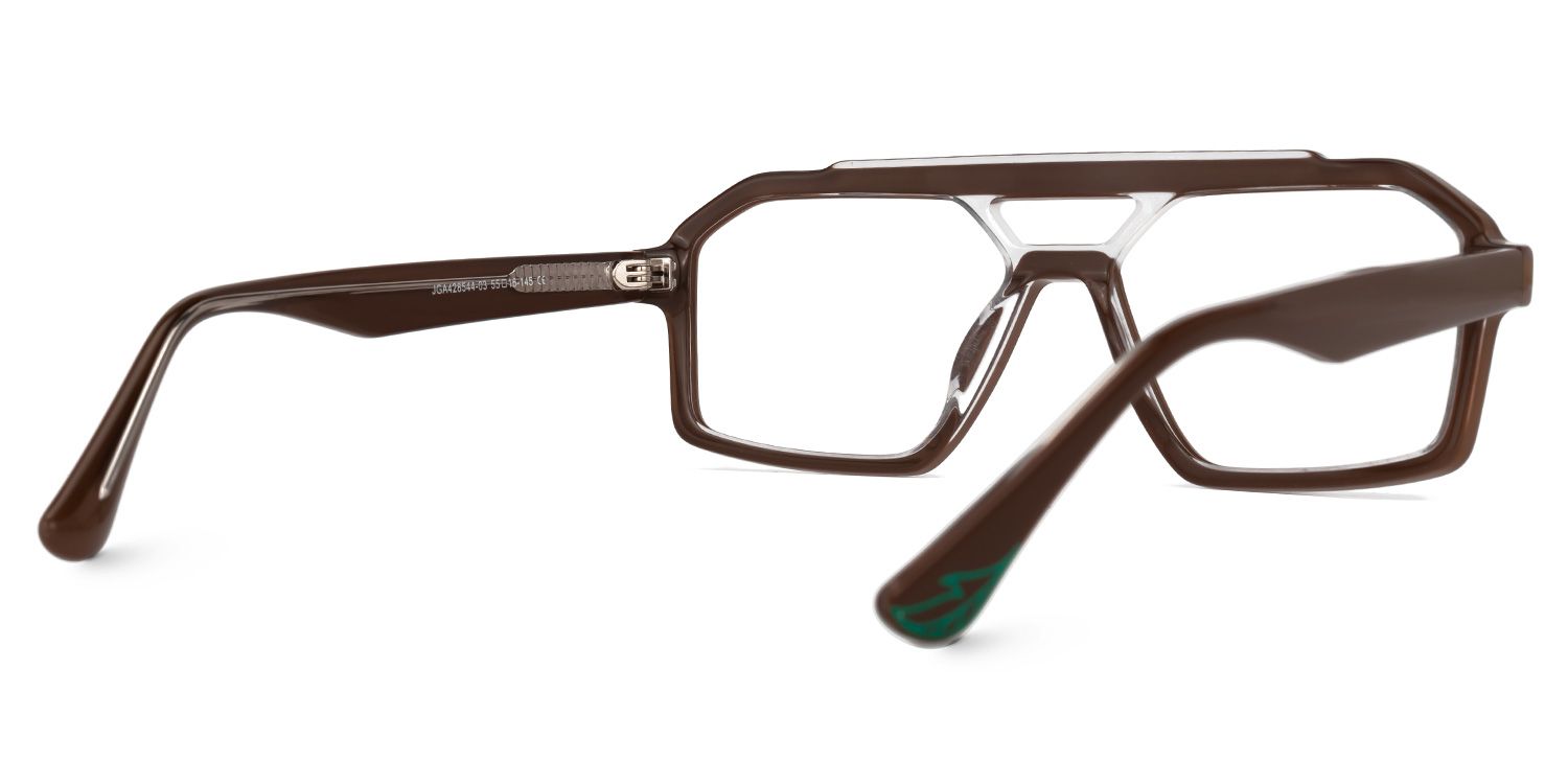 Samira Aviator Chocolate Glasses | ZEELOOL UK3