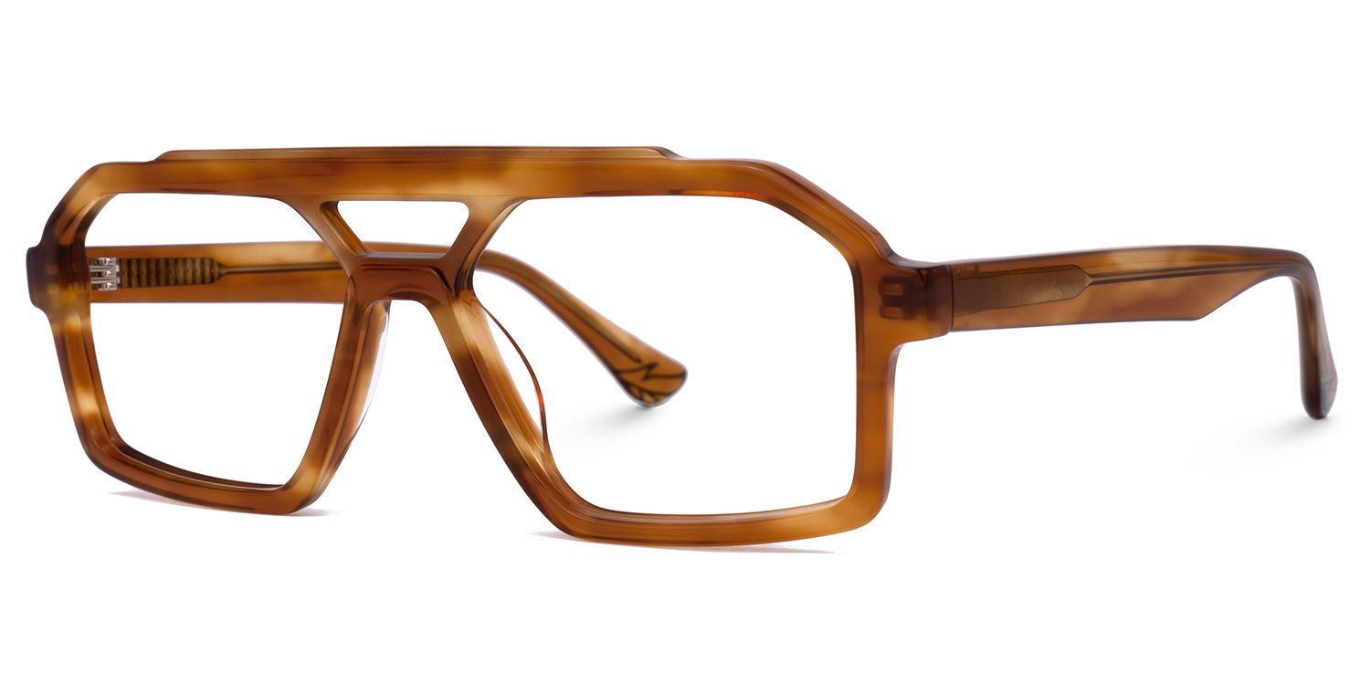 Samira Aviator Brown Glasses | ZEELOOL UK1