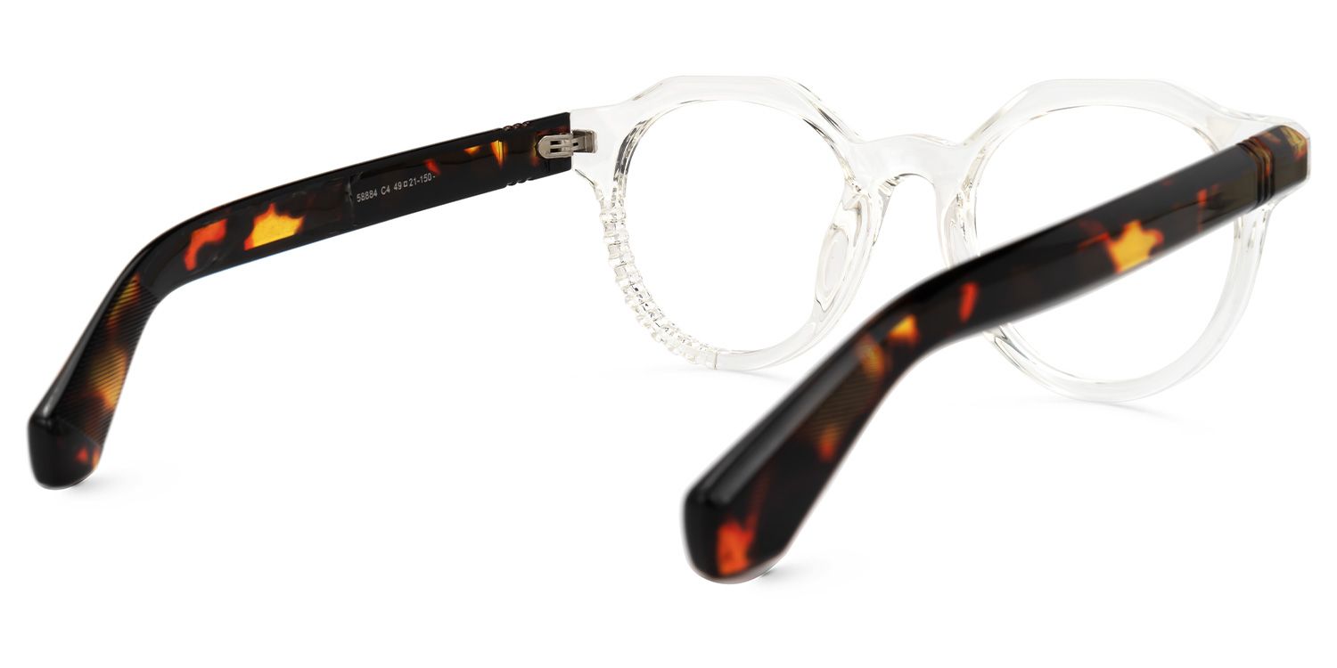 Crumity Round Clear Glasses | ZEELOOL UK3