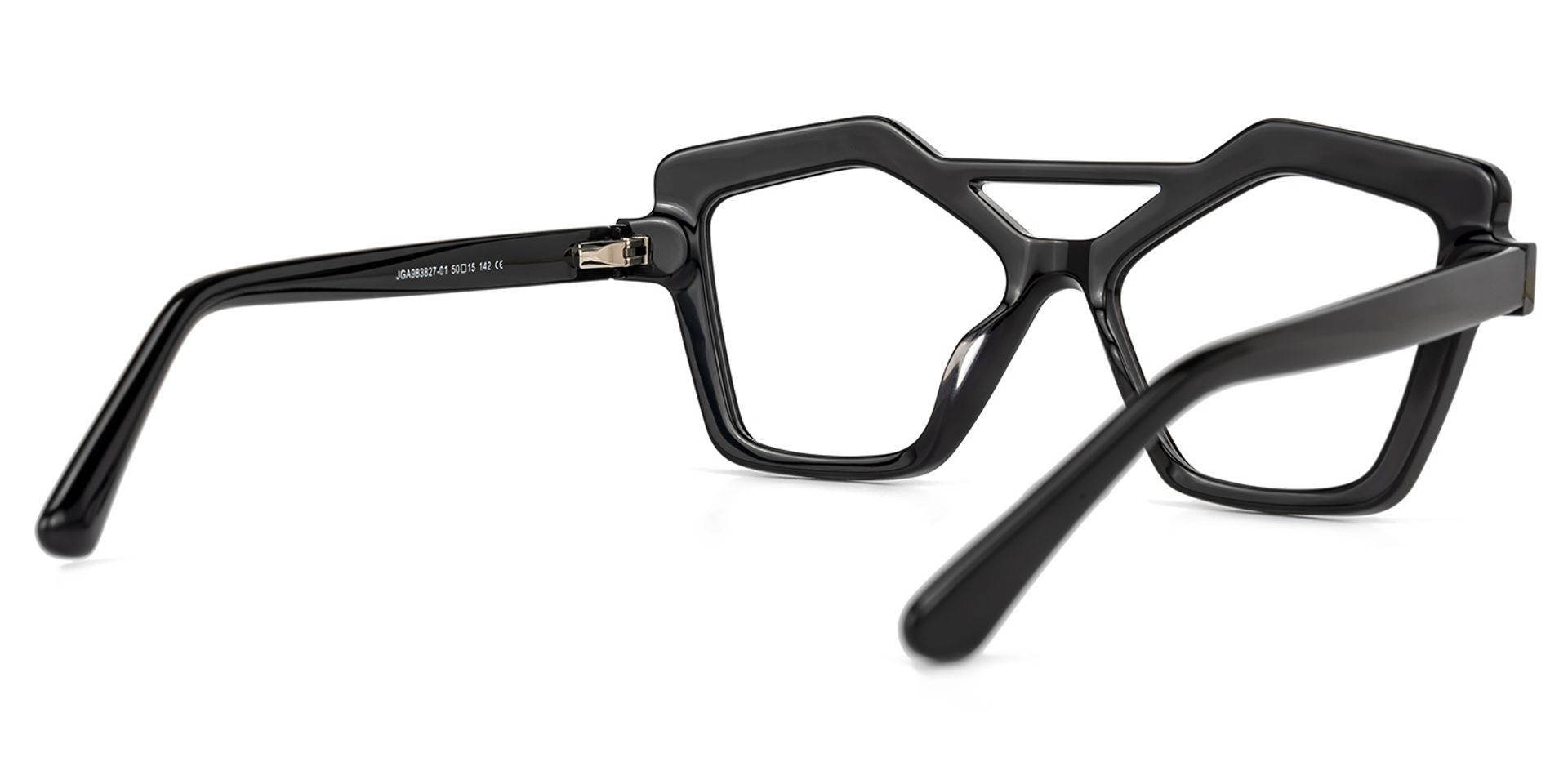 Keawna Geometric Black Glasses | ZEELOOL UK3