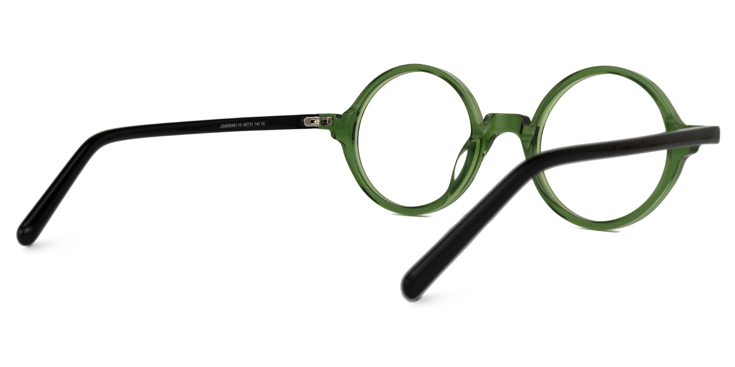 Otto Round Green Glasses | ZEELOOL UK3