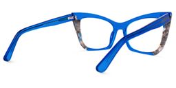 Saniya Cateye Blue Glasses3