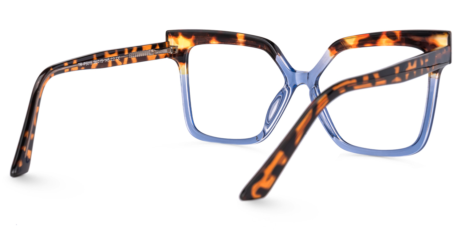 Square Eboney Blue Glasses deals -Zeelool Glasses3