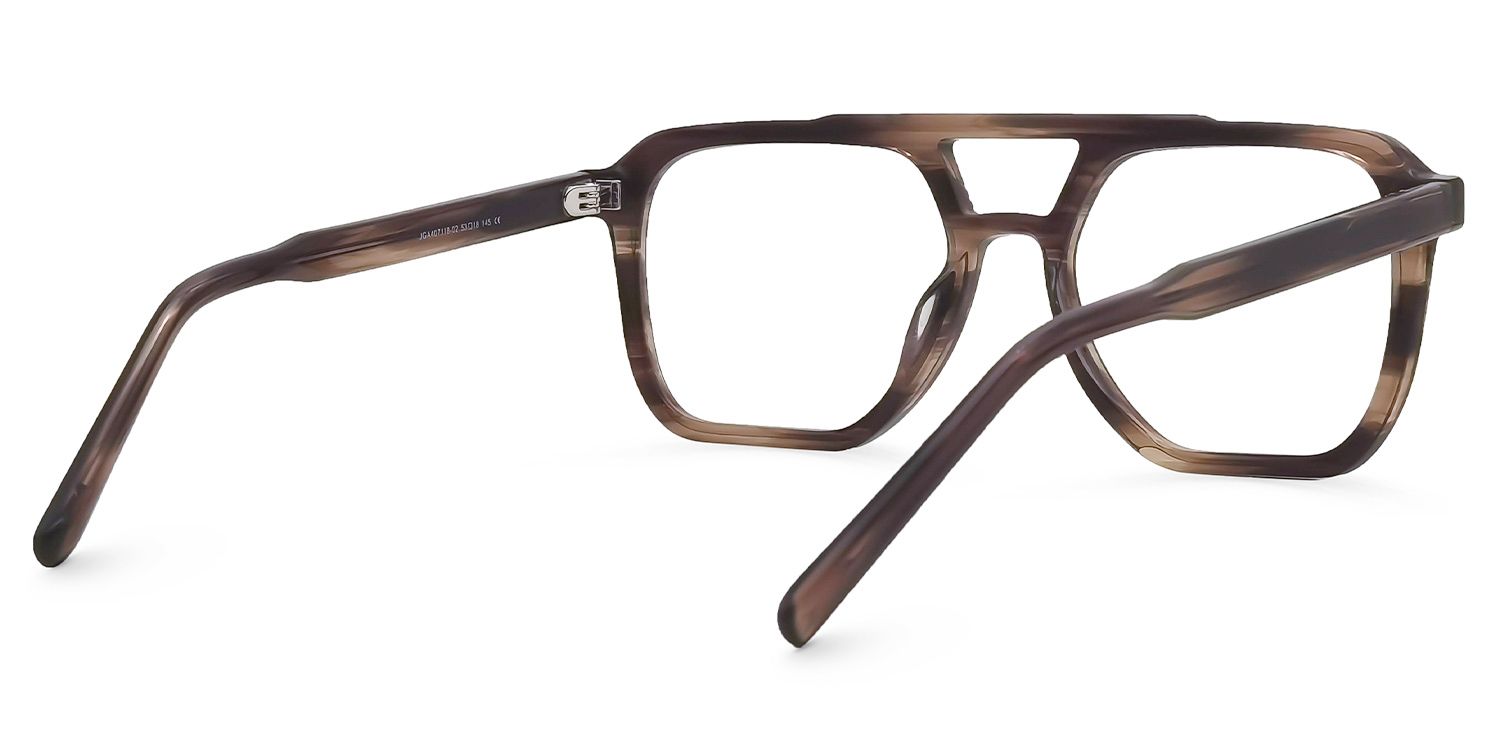 Walsh Aviator Brown Glasses | ZEELOOL UK3
