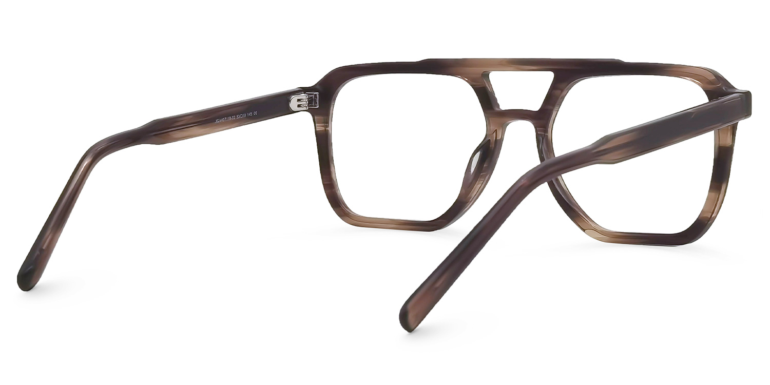 Walsh Aviator Brown Glasses | ZEELOOL UK3