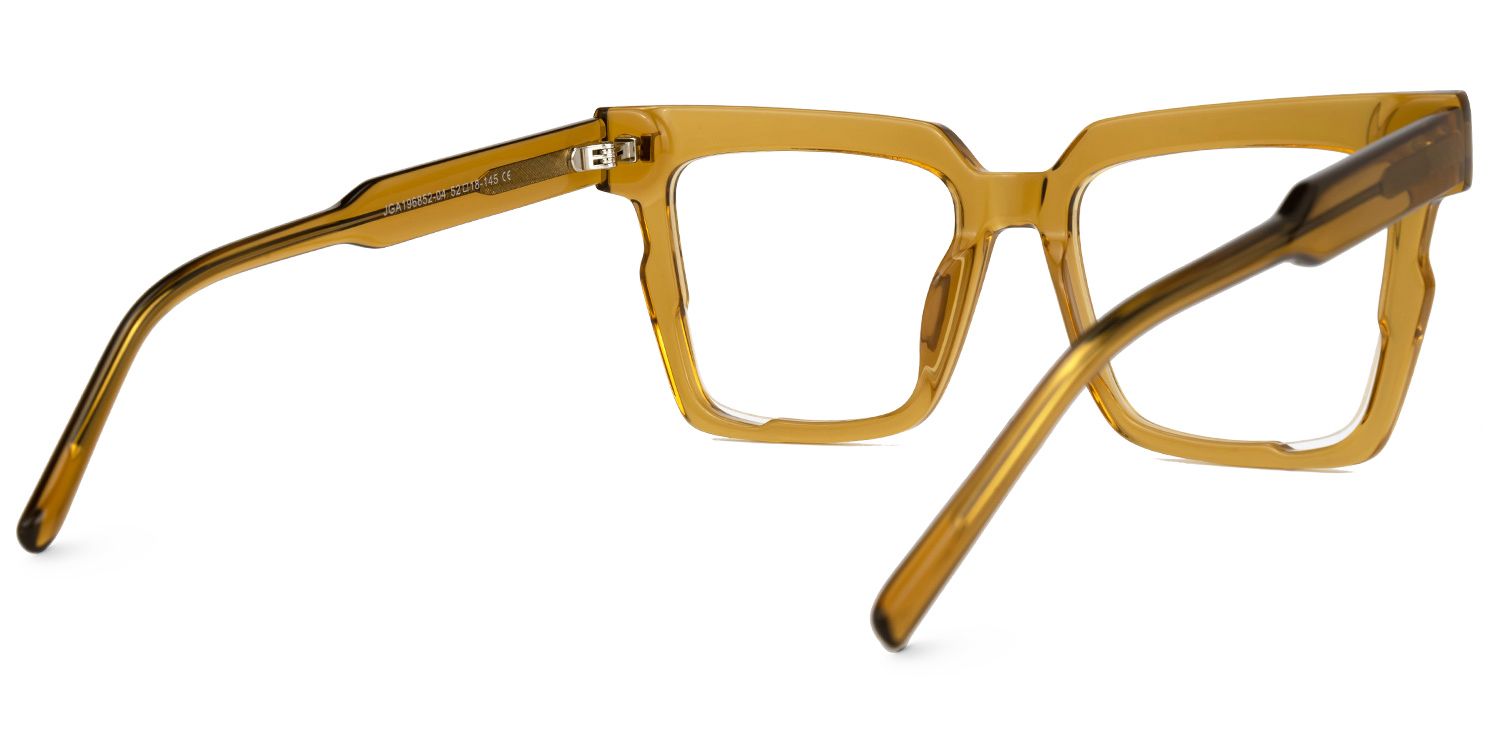 Mariily Square Brown Glasses | ZEELOOL UK3