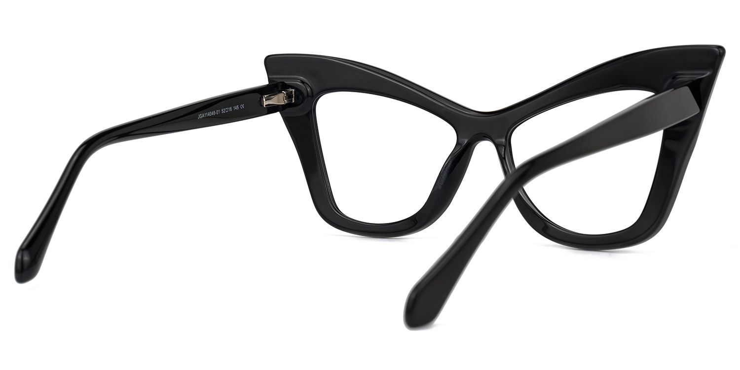 Sindy Cateye Black Glasses | ZEELOOL UK3