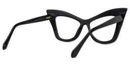 Sindy Cateye Black Glasses3