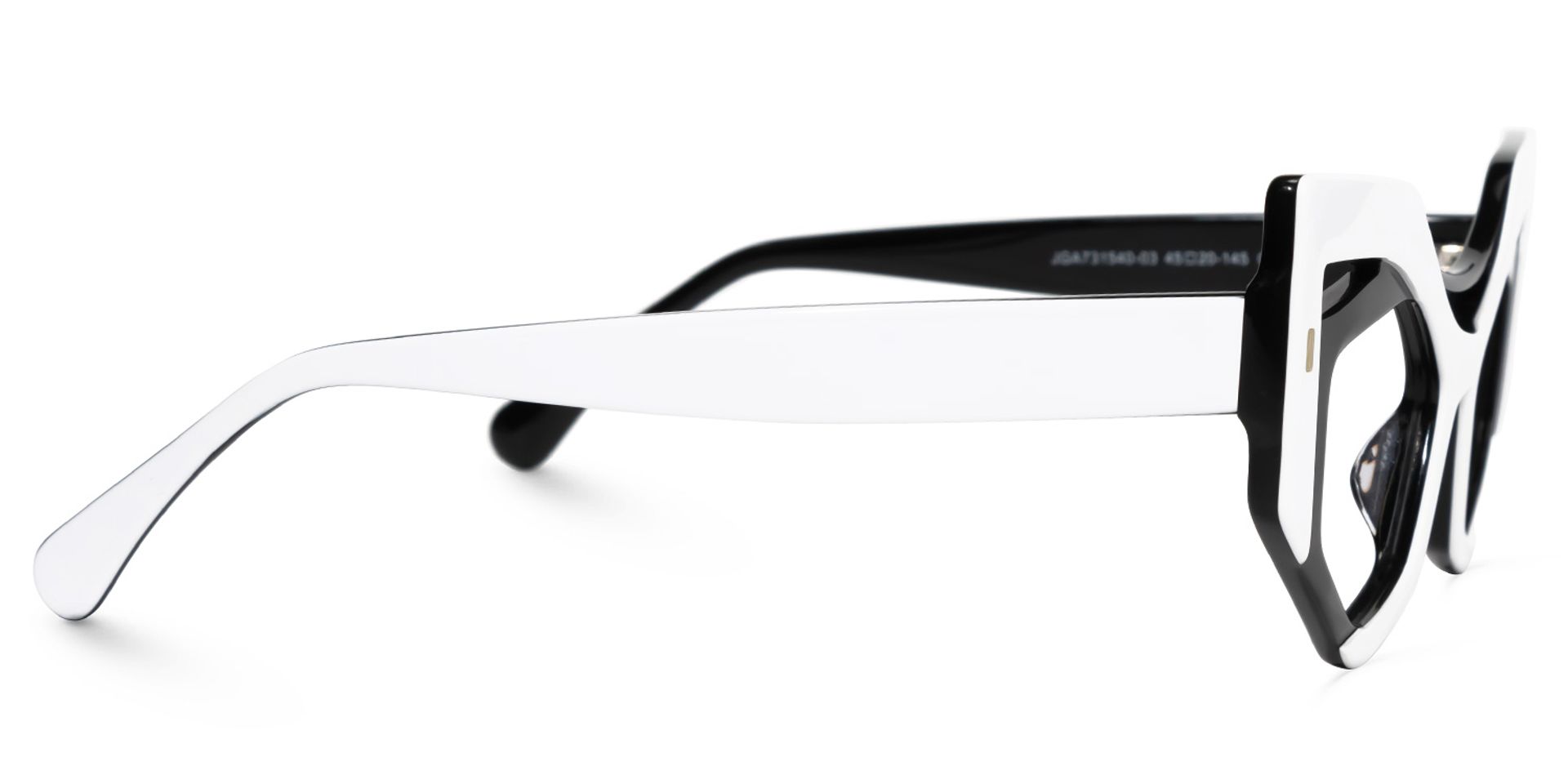 Mondal Geometric White Glasses | ZEELOOL UK2