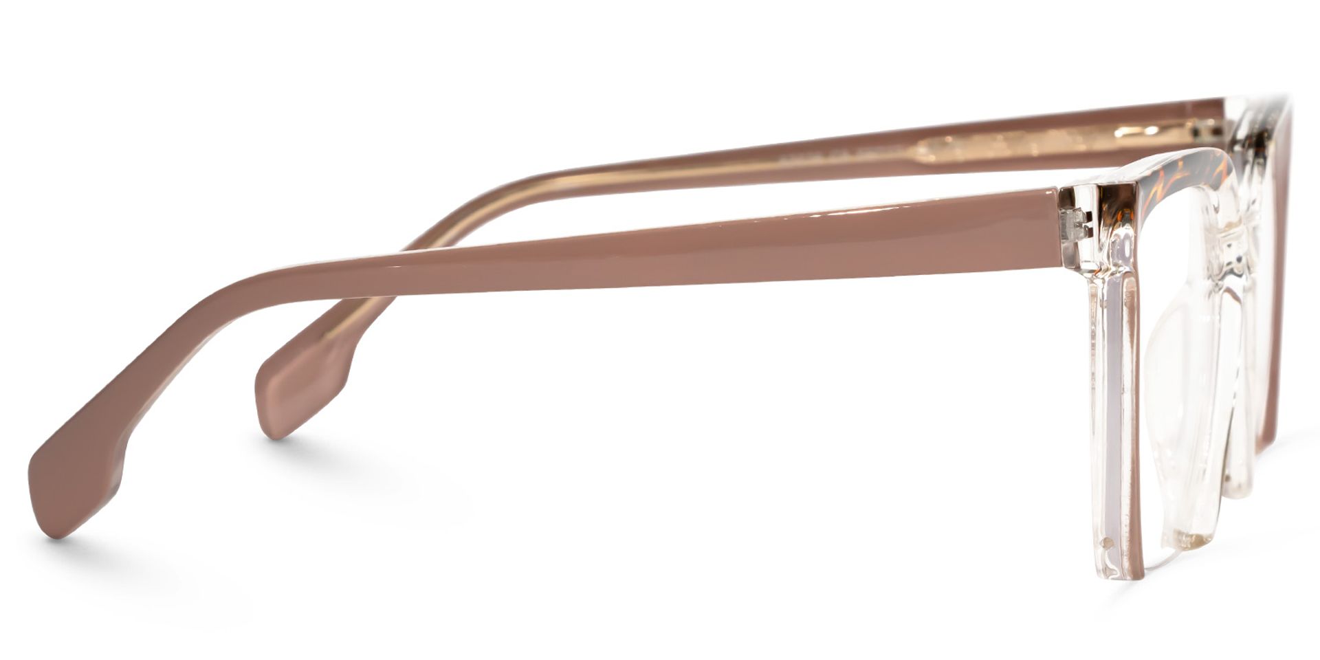 Misty Square Brown Glasses | ZEELOOL UK2
