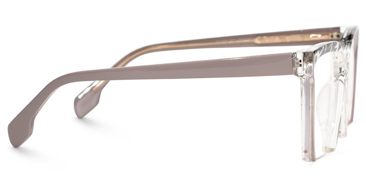 Misty Square Gray Glasses | ZEELOOL UK2