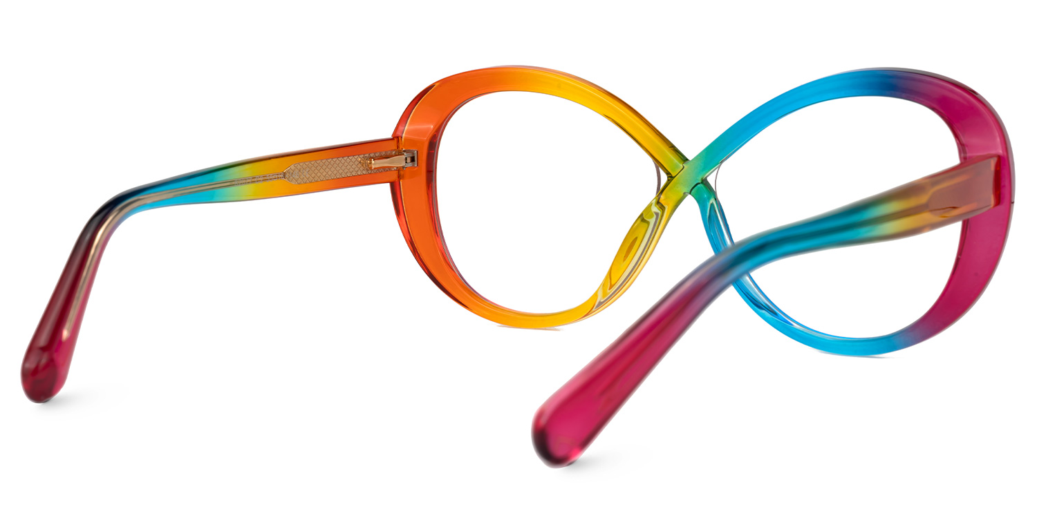 Kouassi Geometric Colorful Glasses | ZEELOOL UK3