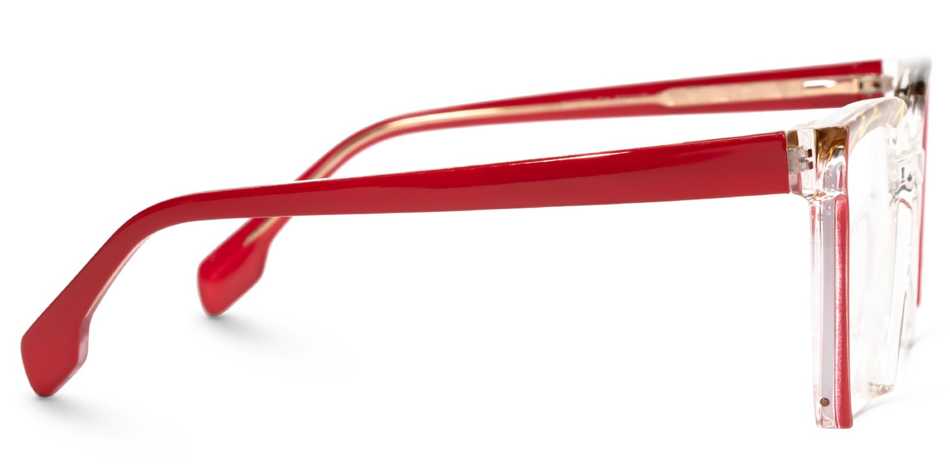 Misty Square Red Glasses | ZEELOOL UK2