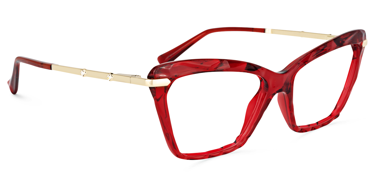 Juliet Cateye Red Glasses2