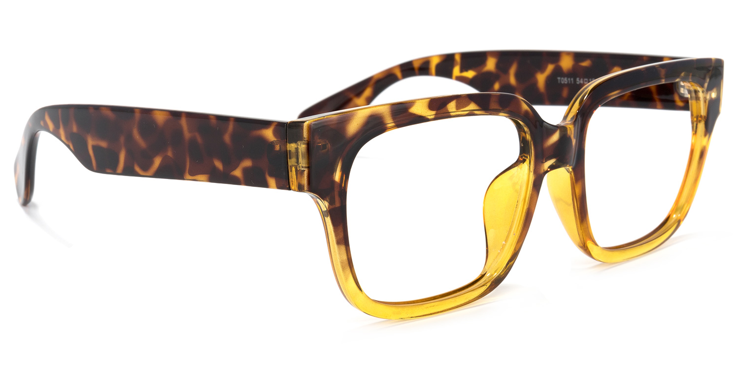Colin Rectangle Tortoise Glasses | ZEELOOL UK1
