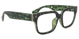 Colin Rectangle Green Floral Glasses2