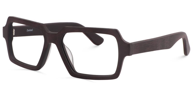 Arthur Geometric Brown Glasses | ZEELOOL UK3