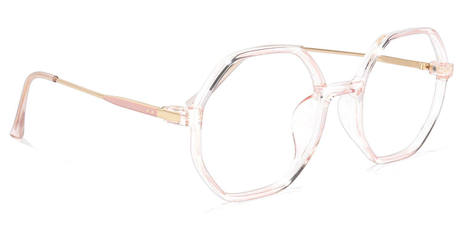 Tanner Geometric Pink Glasses2