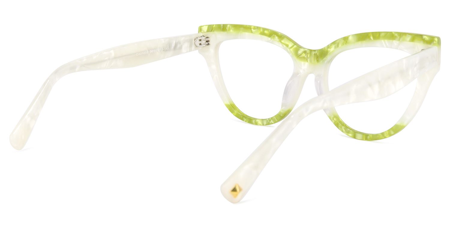 Cascata Cateye Green Glasses | ZEELOOL UK4