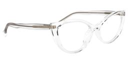 Theodore Cateye Clear Glasses2