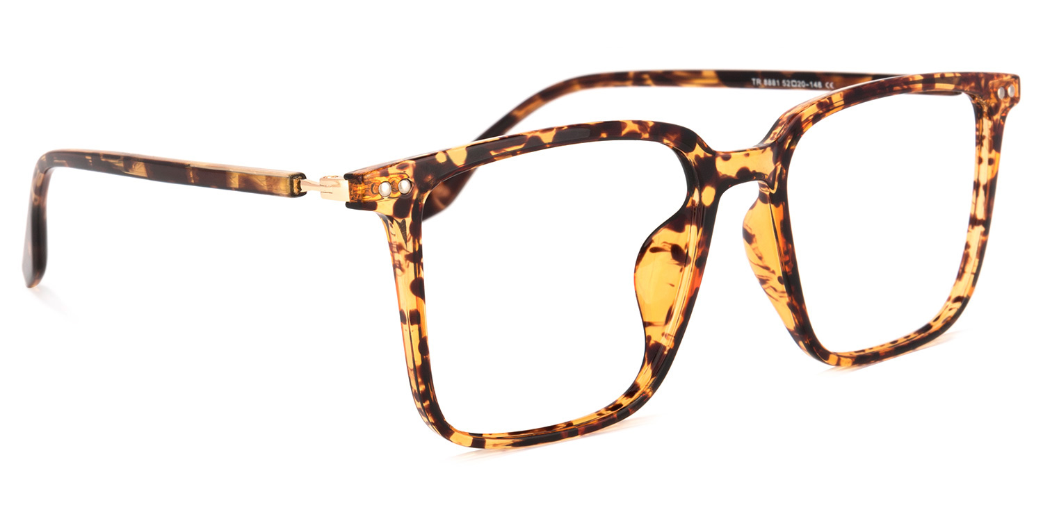 Tobias Square Tortoise Glasses | ZEELOOL UK2