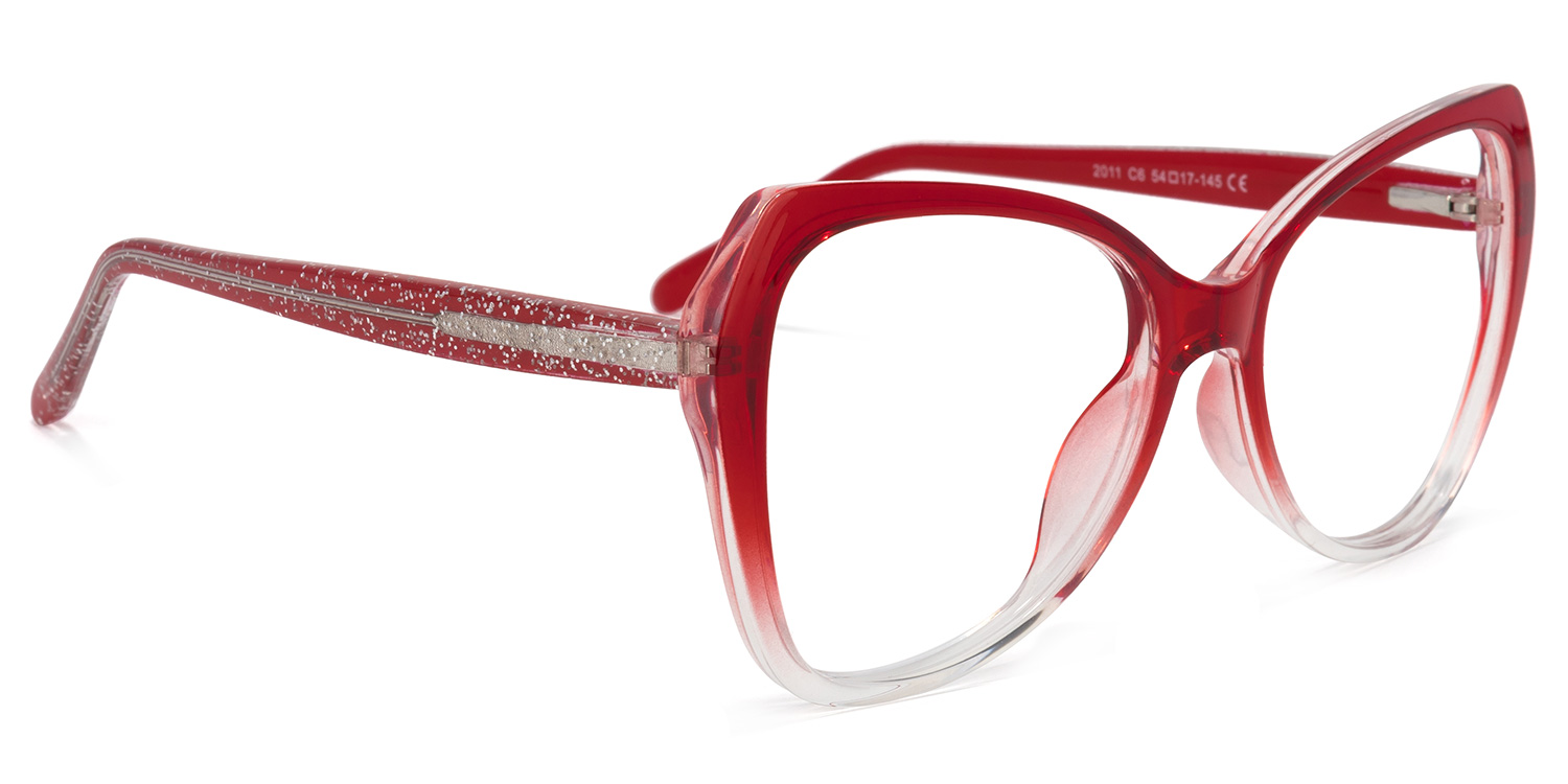 Eleanora Butterfly Red Glasses | ZEELOOL UK4
