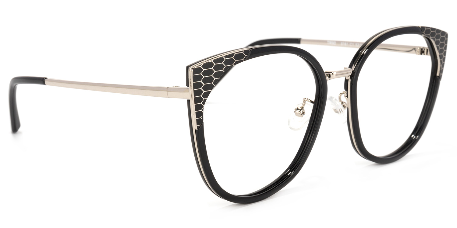 Yvette Cateye Black Glasses | ZEELOOL UK2